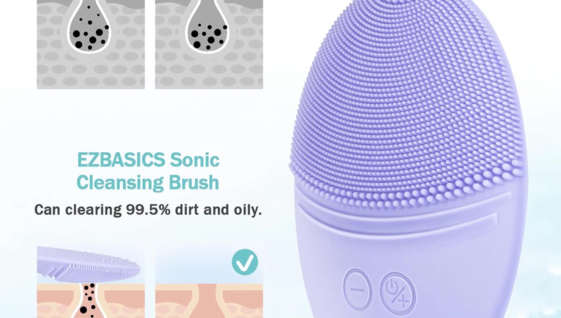 Showcasing the silicone material and oval shape