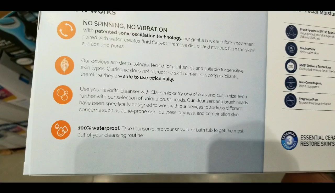Mention of the waterproof and rechargeable features