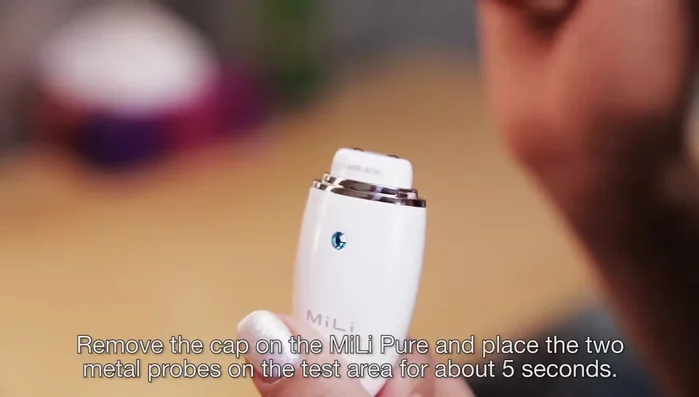 View the real-time analysis results on the app. Click 'view detailed results' for skincare tips.