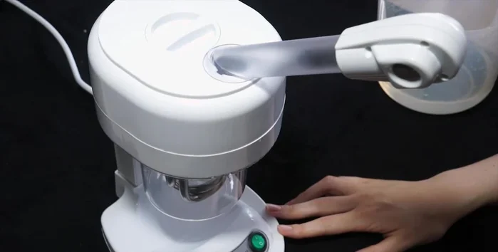 Optional: Activate the ozone function for antibacterial benefits (avoid if client has asthma or allergies).