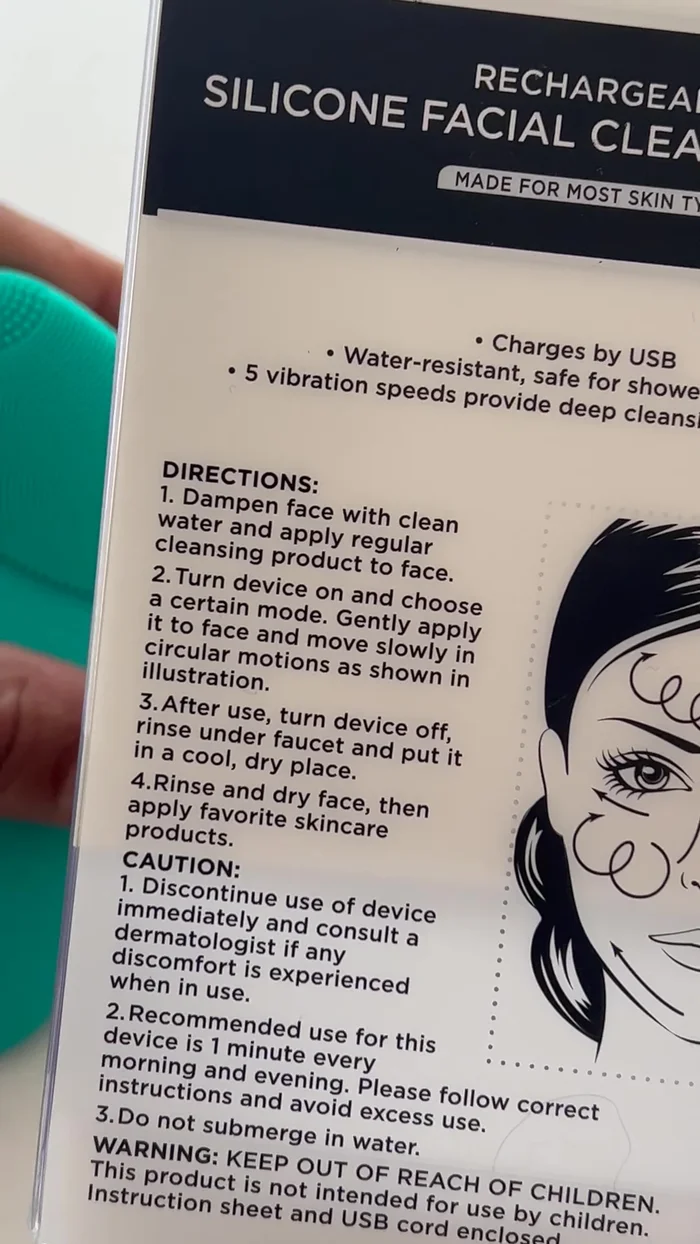 Dampen your face with clean water and apply your regular cleansing product.