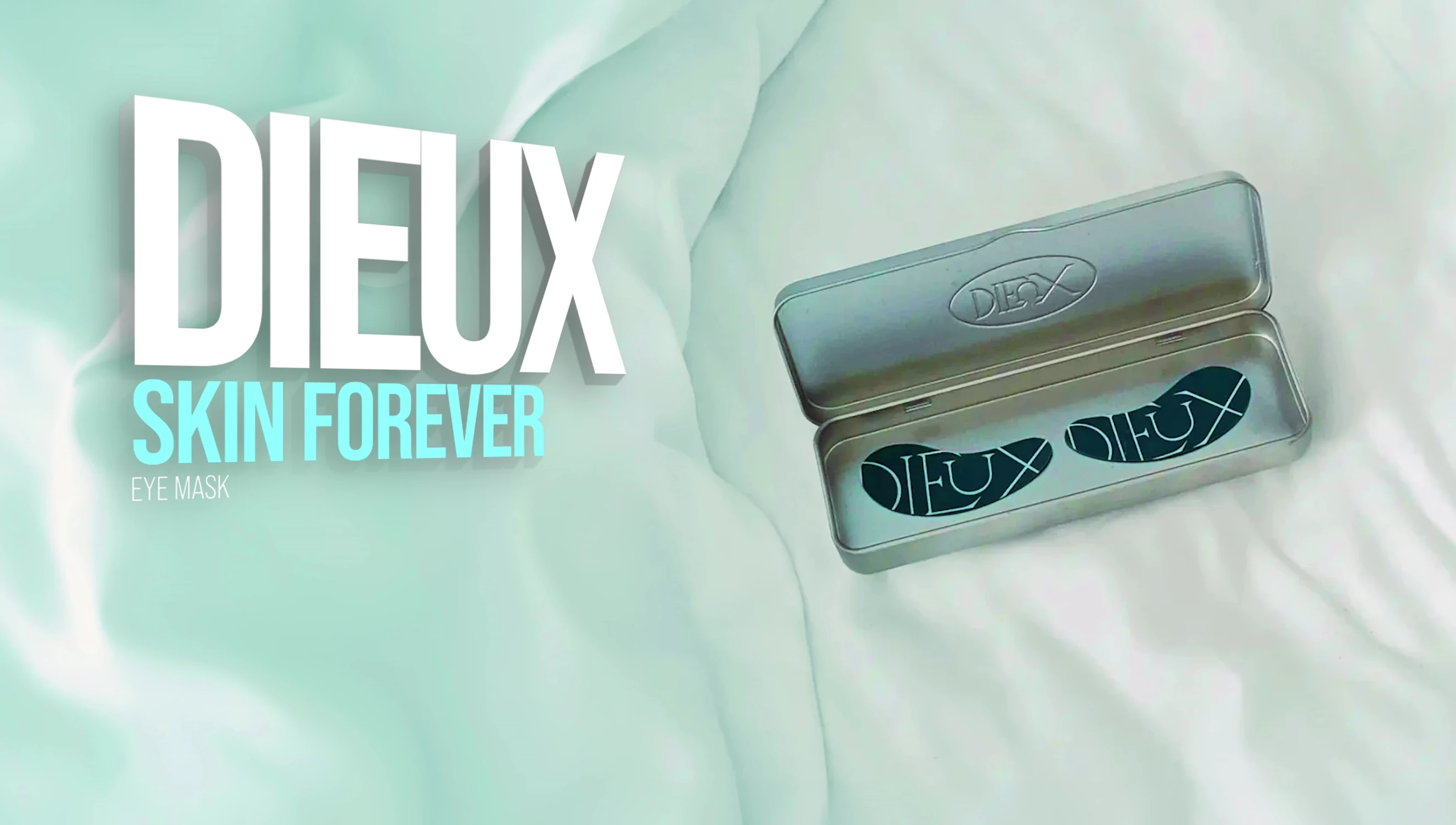 The Dieux eye mask packaging