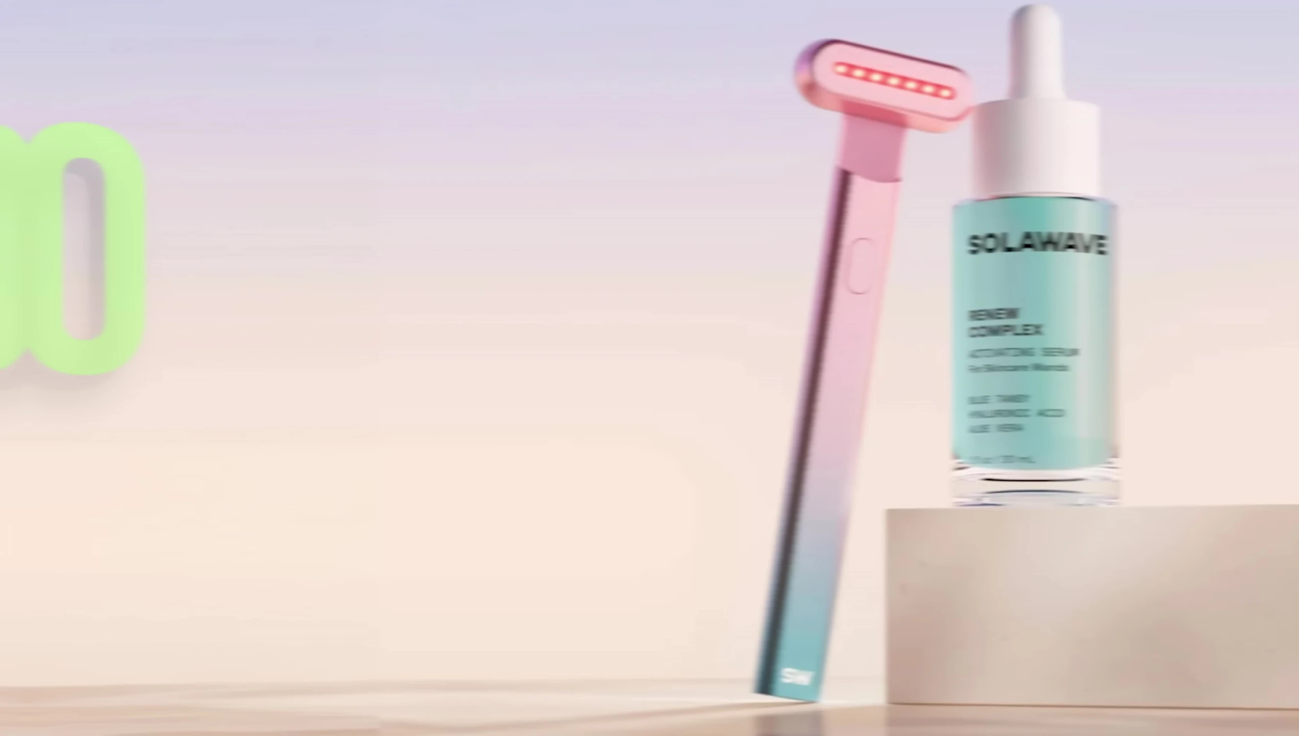 Close-up of the Solawave wand