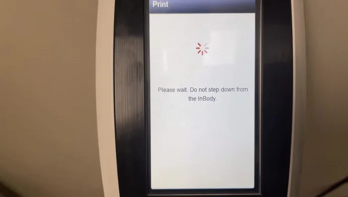 Download the InBody app to access detailed historical data and avoid printing unless necessary.