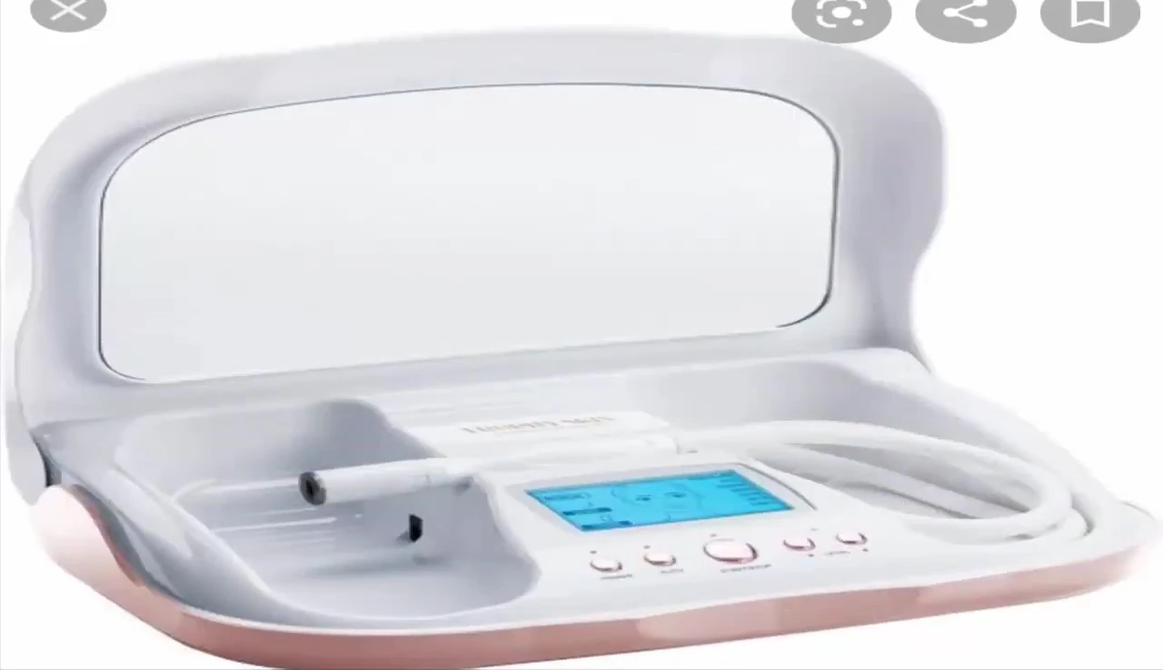 Close-up of the Ultraderm MD's interface highlighting its three functions