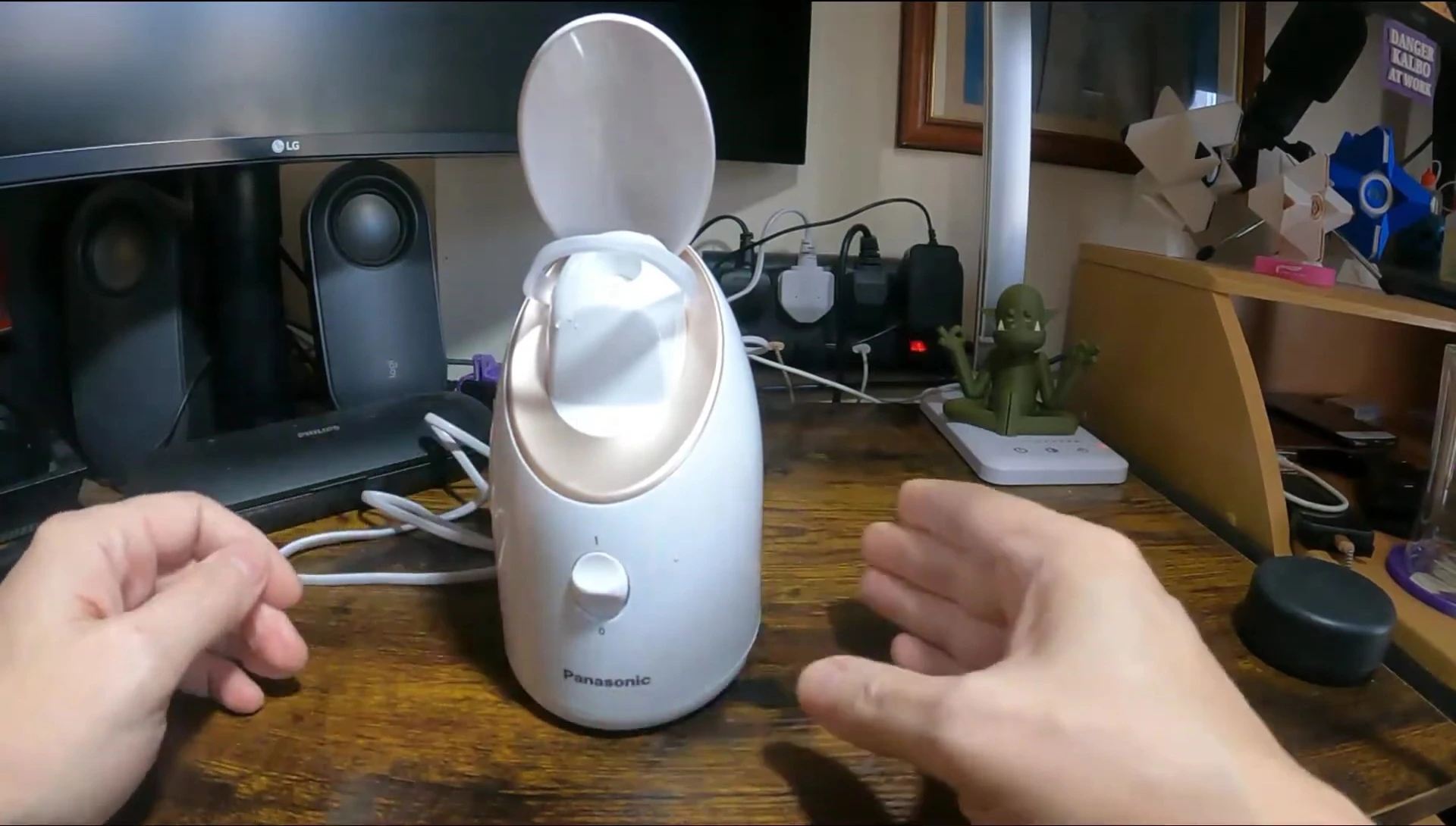 Turning on the Panasonic EH-XS01 Facial Steamer