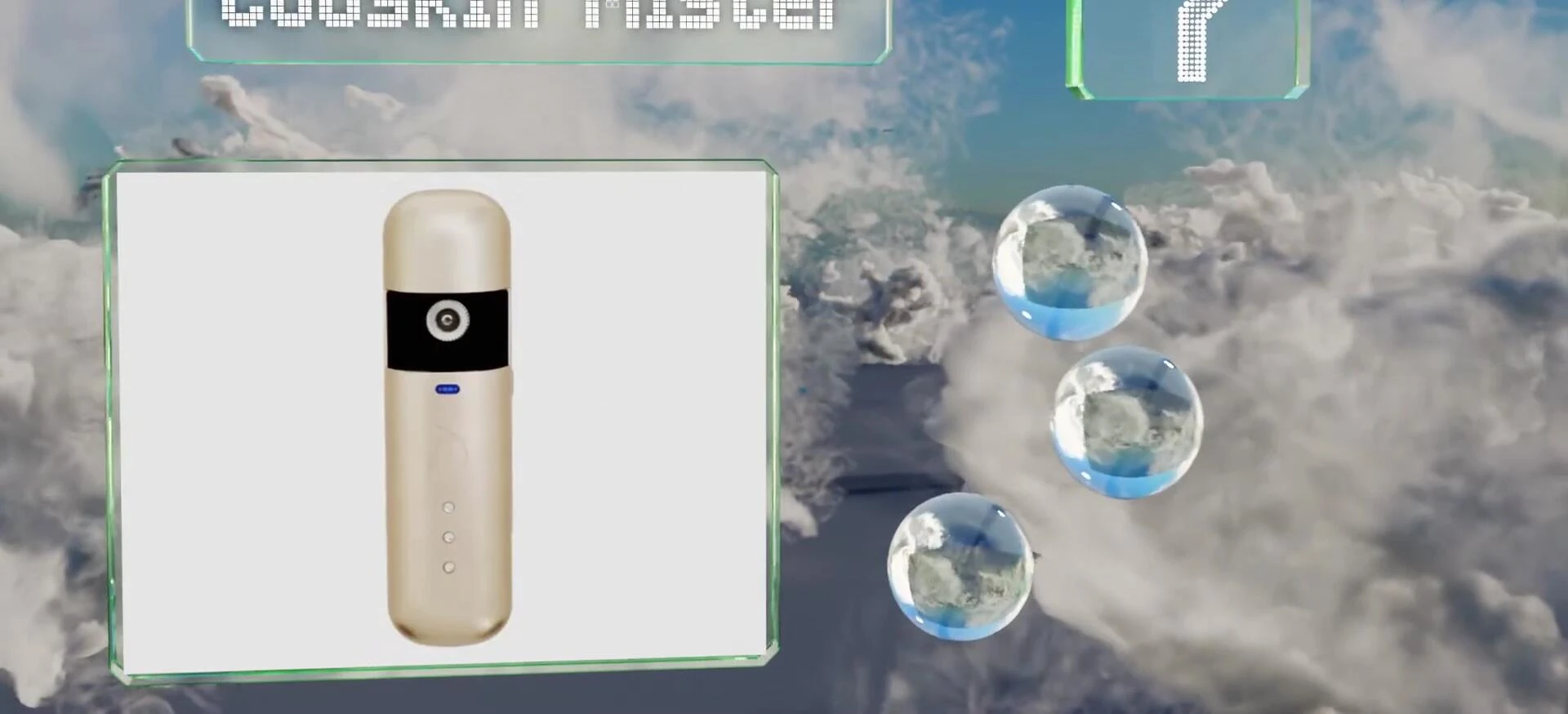 The skin mister with its carrying pouch