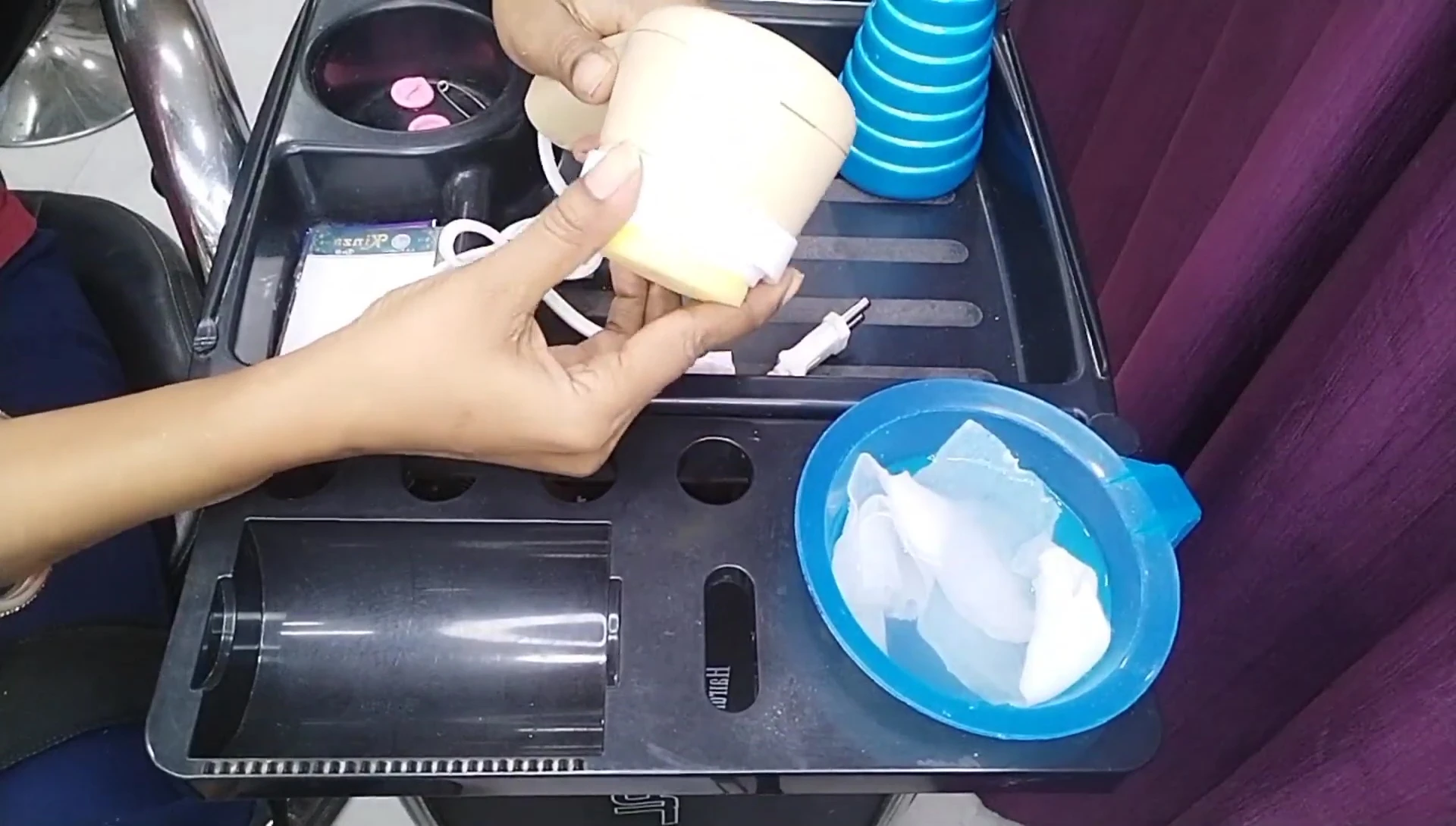 First attachment in use