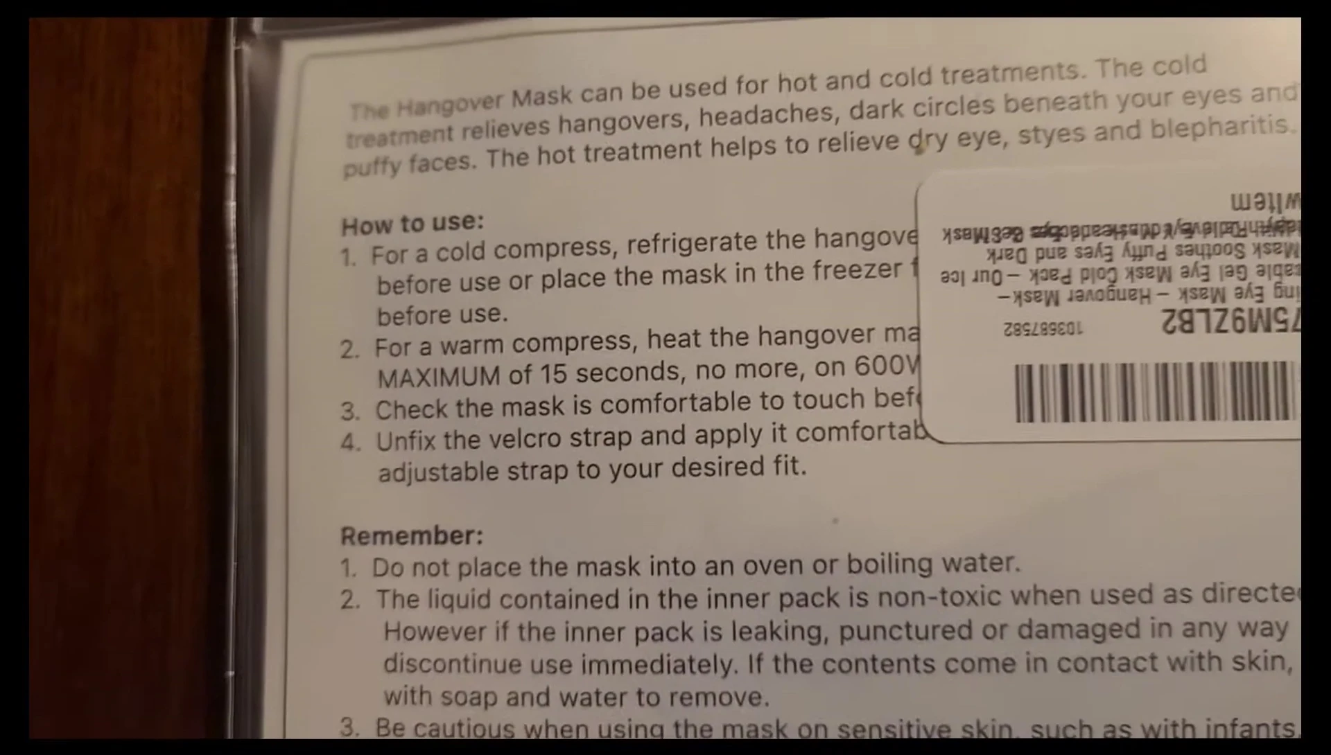Speaker mentions usage instructions