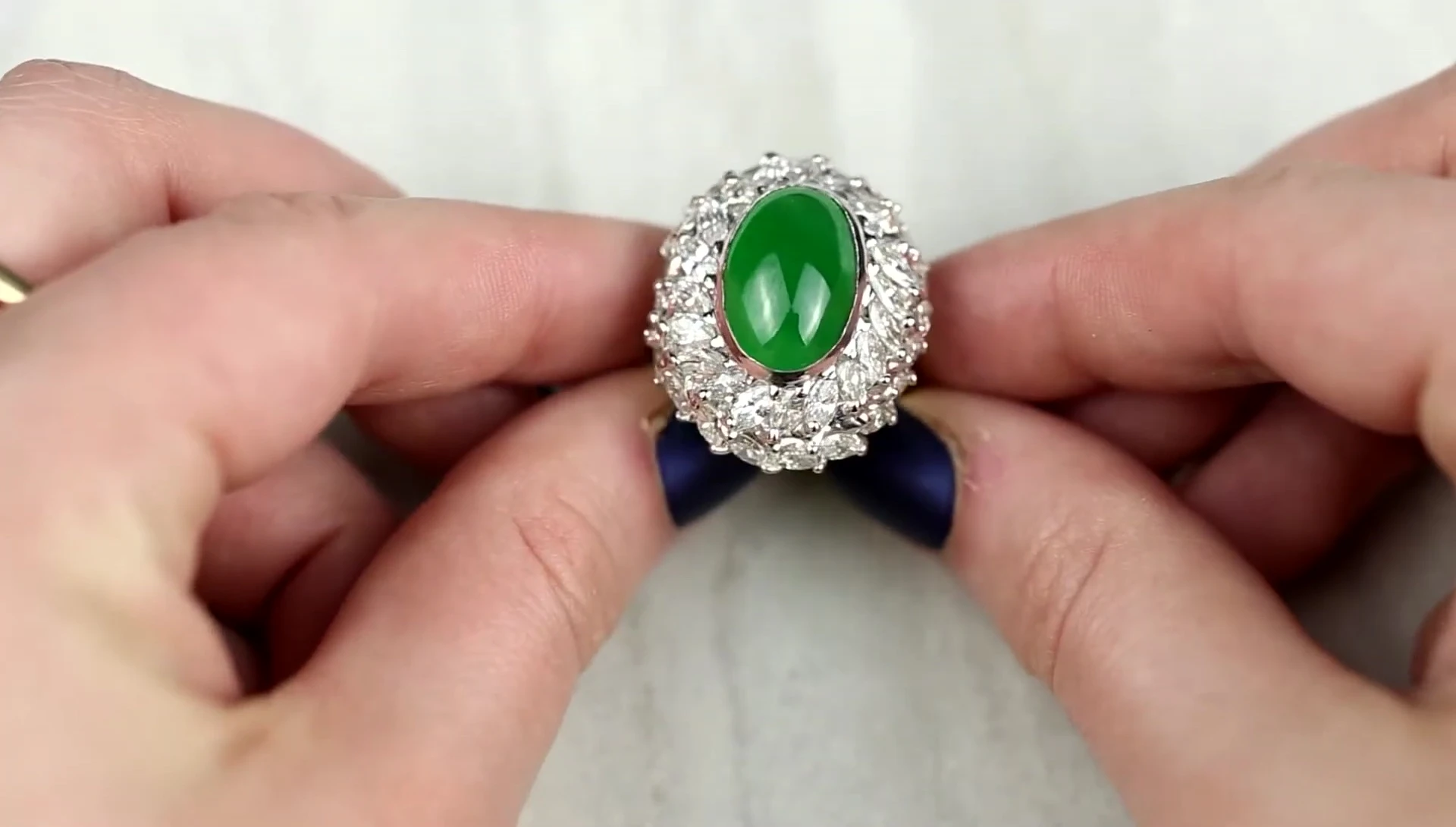 Image showing a high-quality jade piece, possibly jewelry or a carving, to represent the value of imperial jade