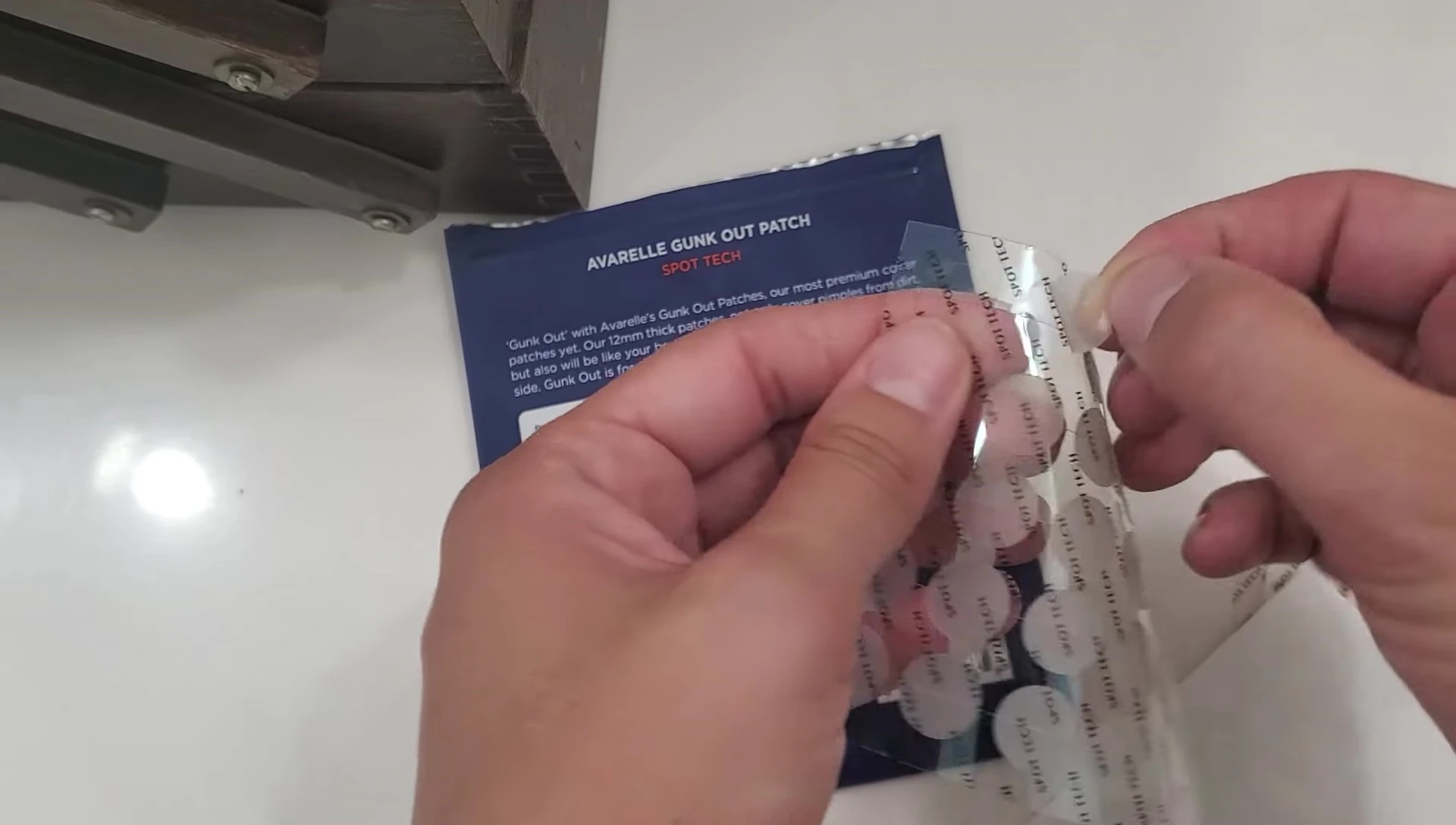 Image showing a patch on a pimple that isn't responding