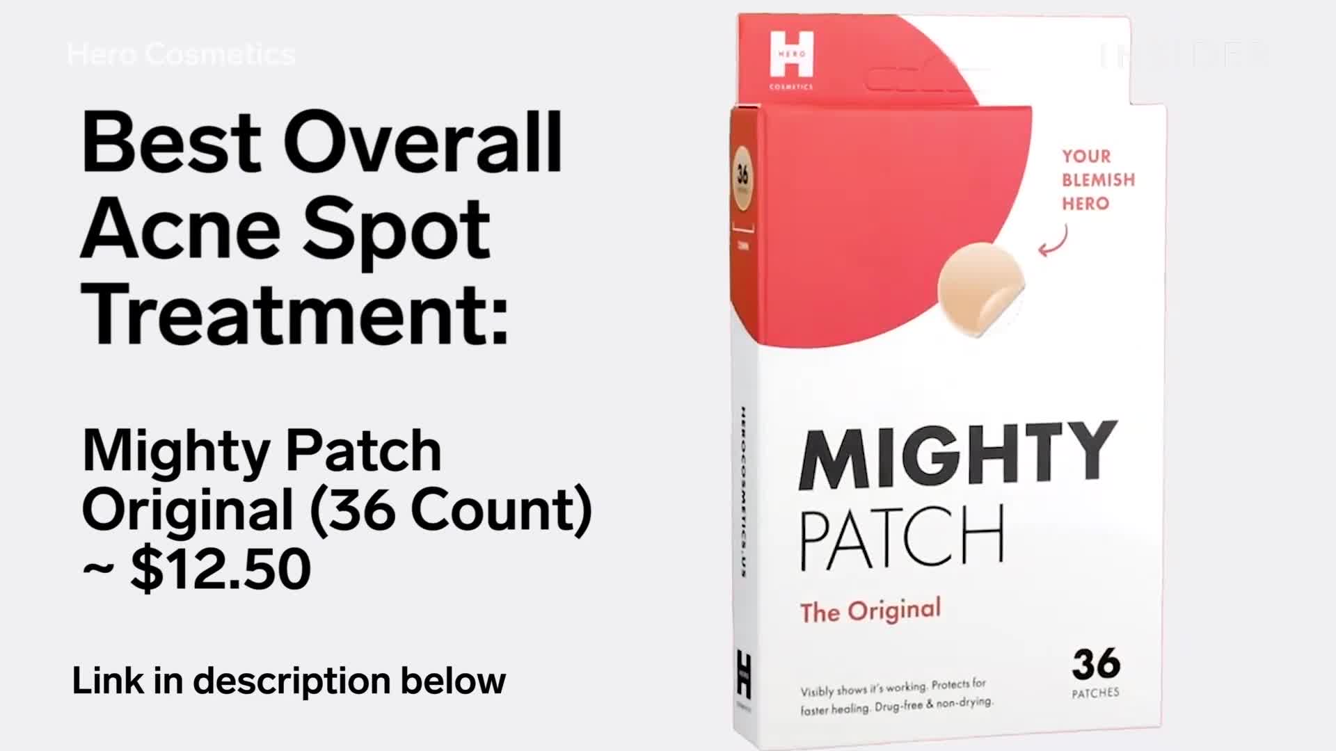 Close-up shot of a person applying a Mighty Patch