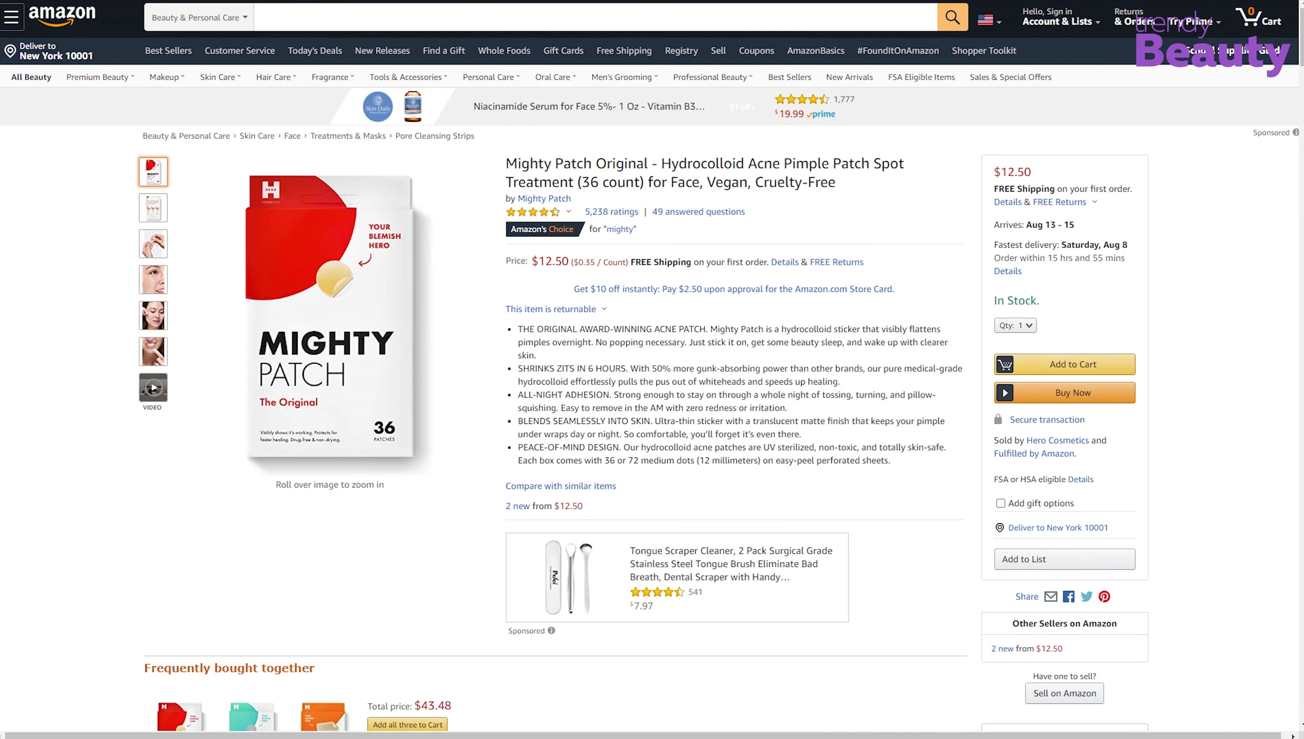 Amazon reviews and ratings for Hero Cosmetics Mighty Patch