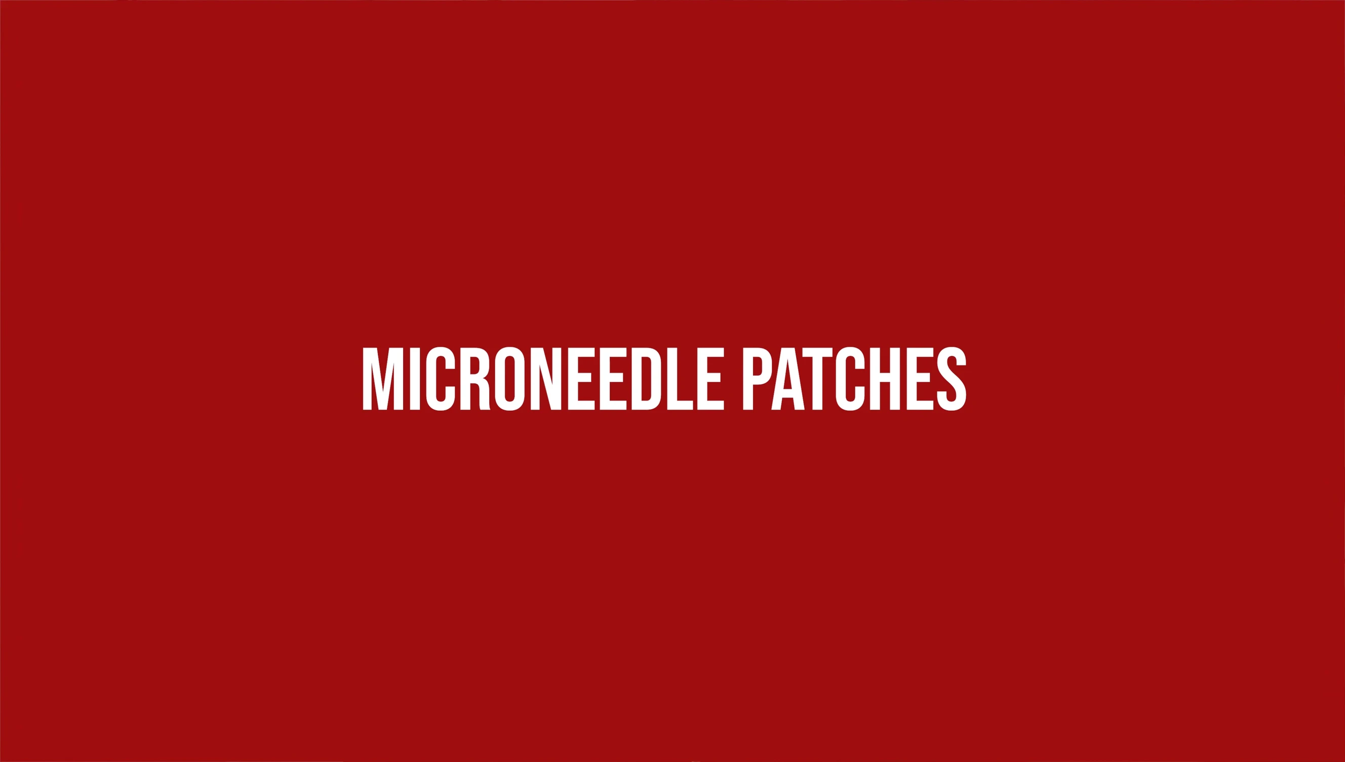 Close-up of microneedle patches.
