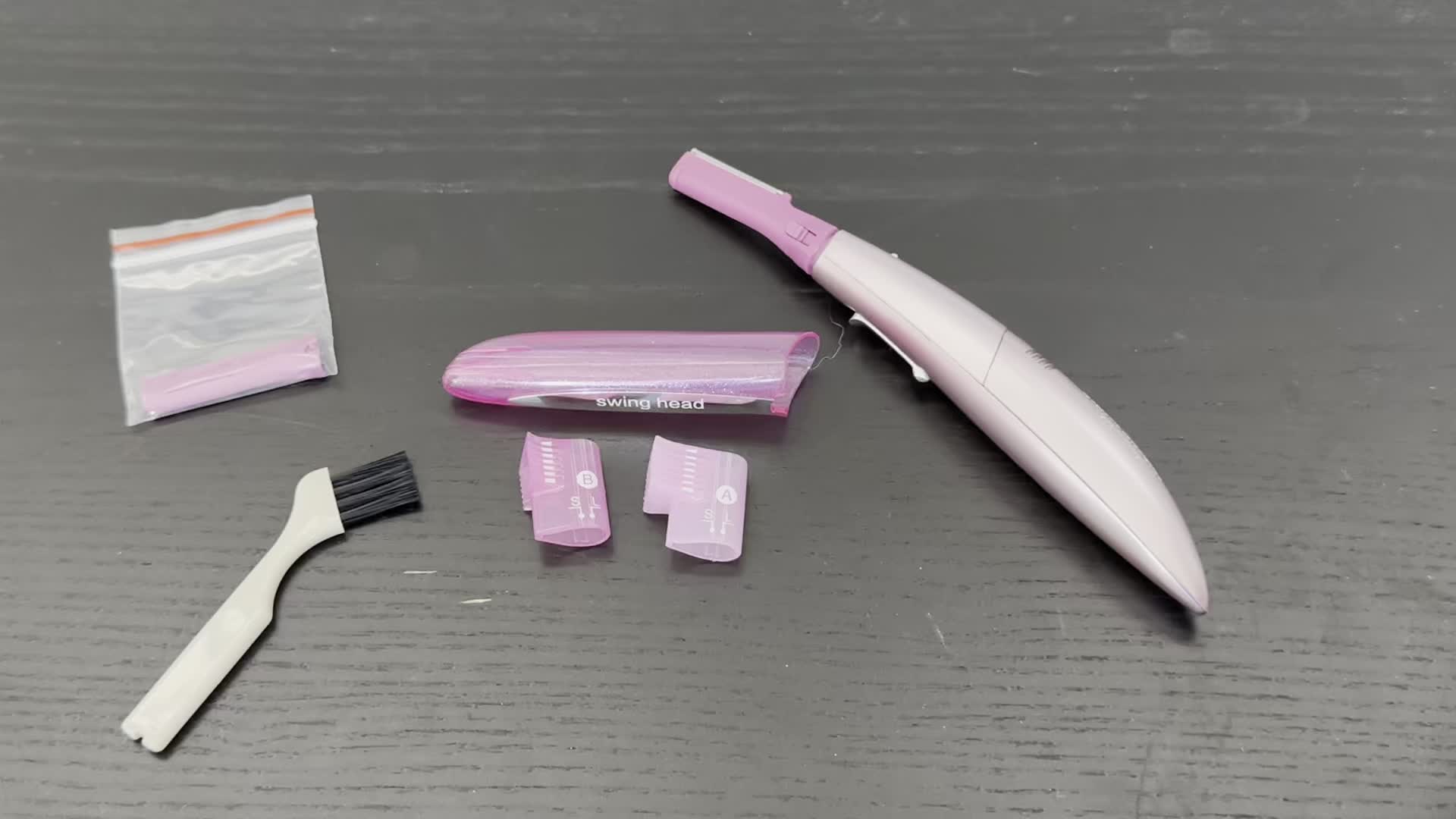 Panasonic Women's Facial Trimmer in pink packaging