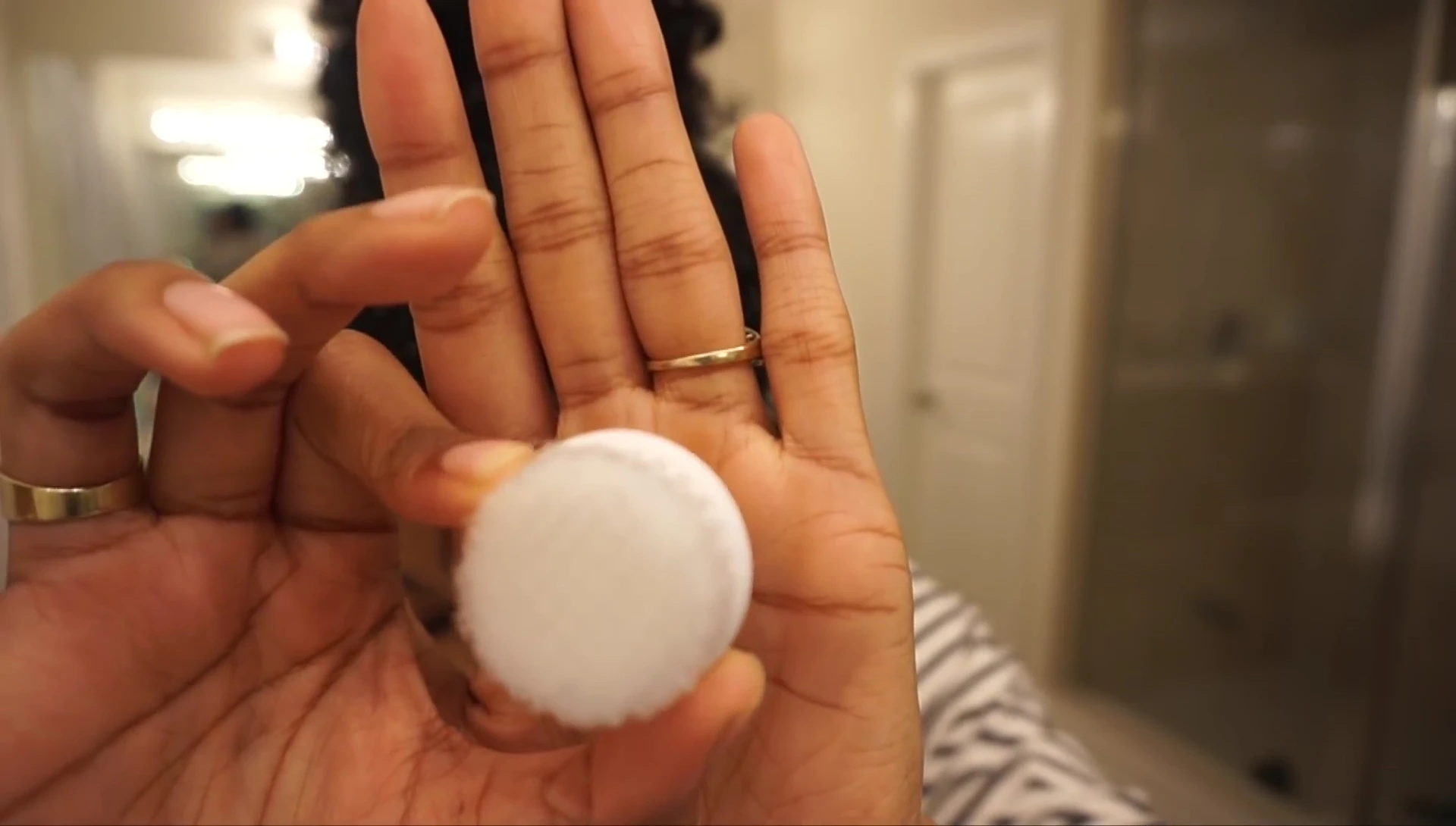 Close-up of the soft cleansing brush bristles