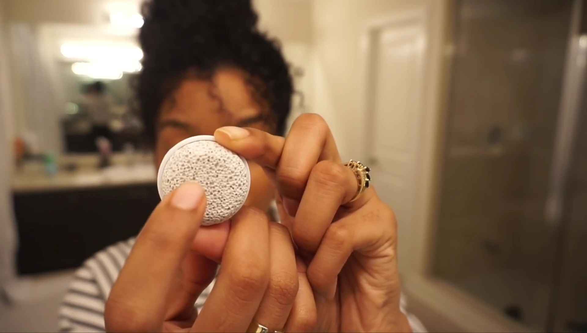The pumice stone showcased