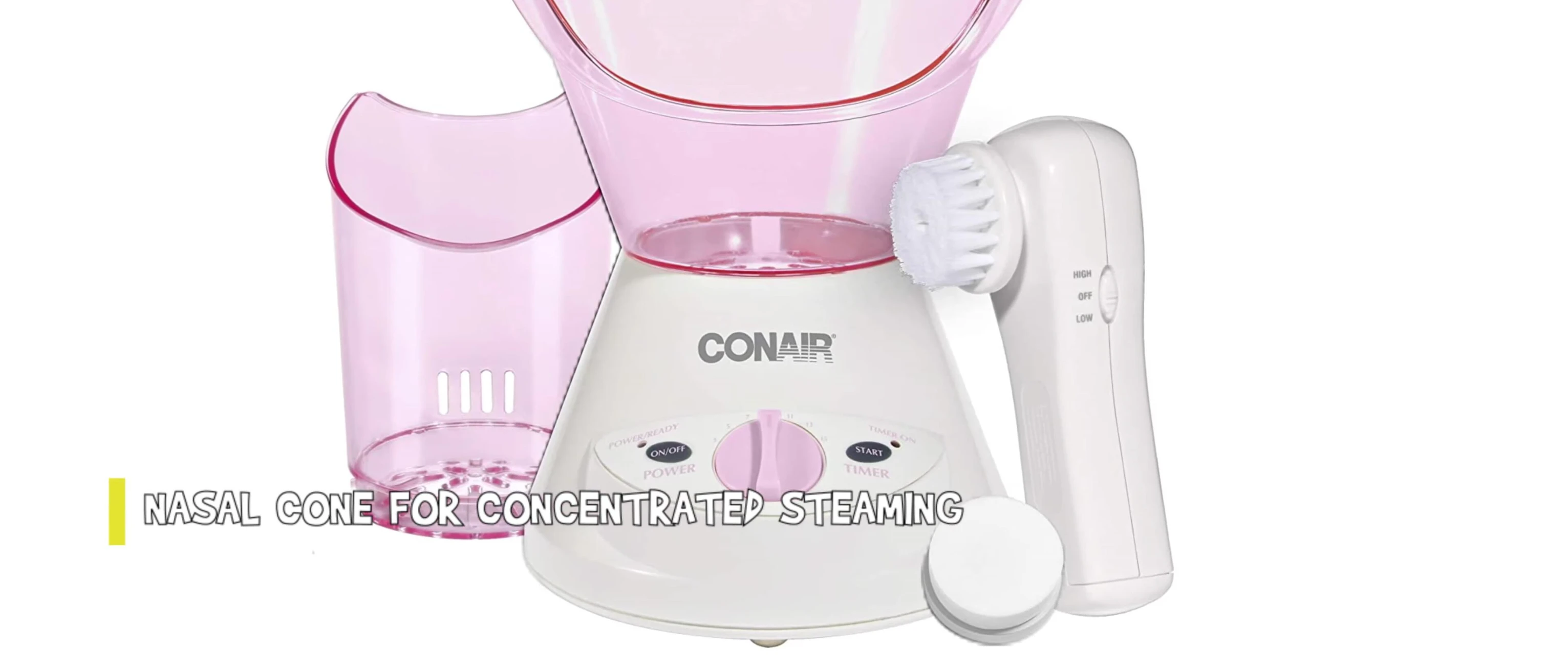 Overview of the 3-in-1 facial sauna system.