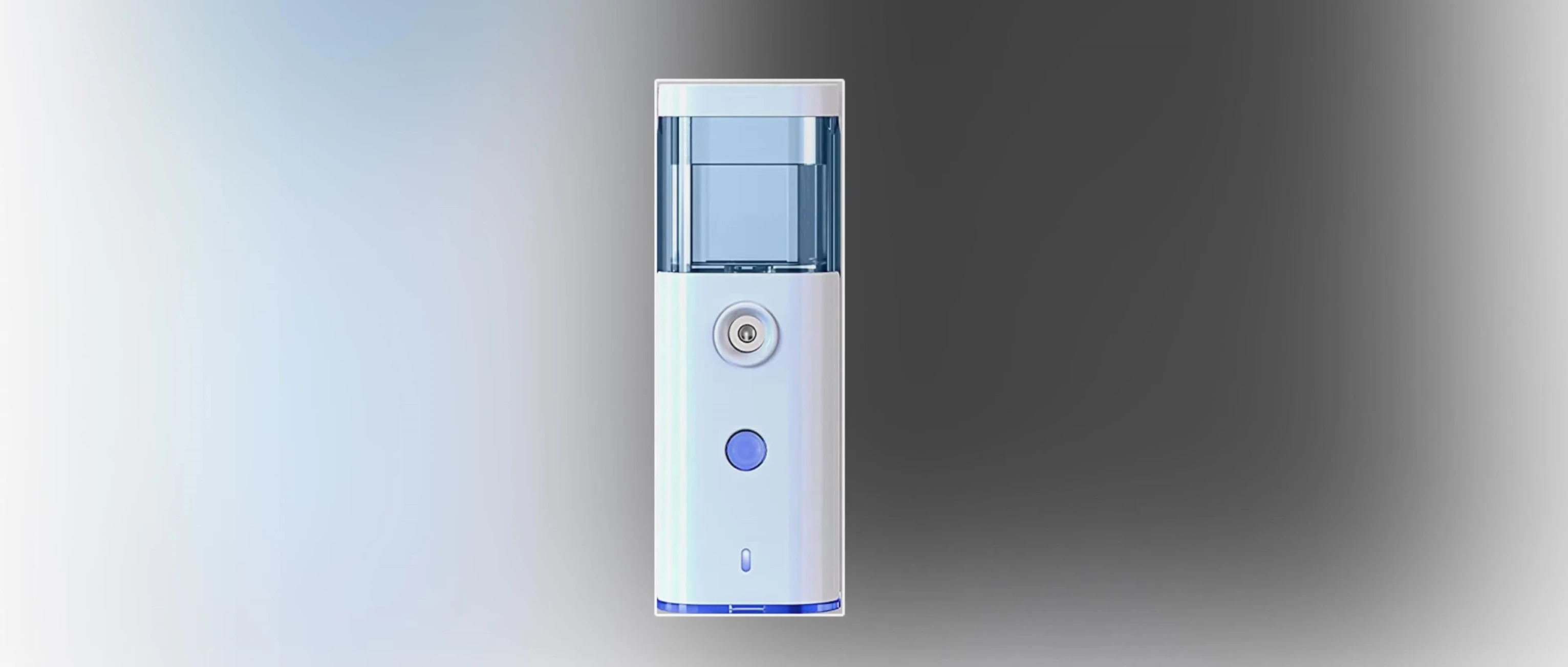The portable steamer showcasing its compact size.