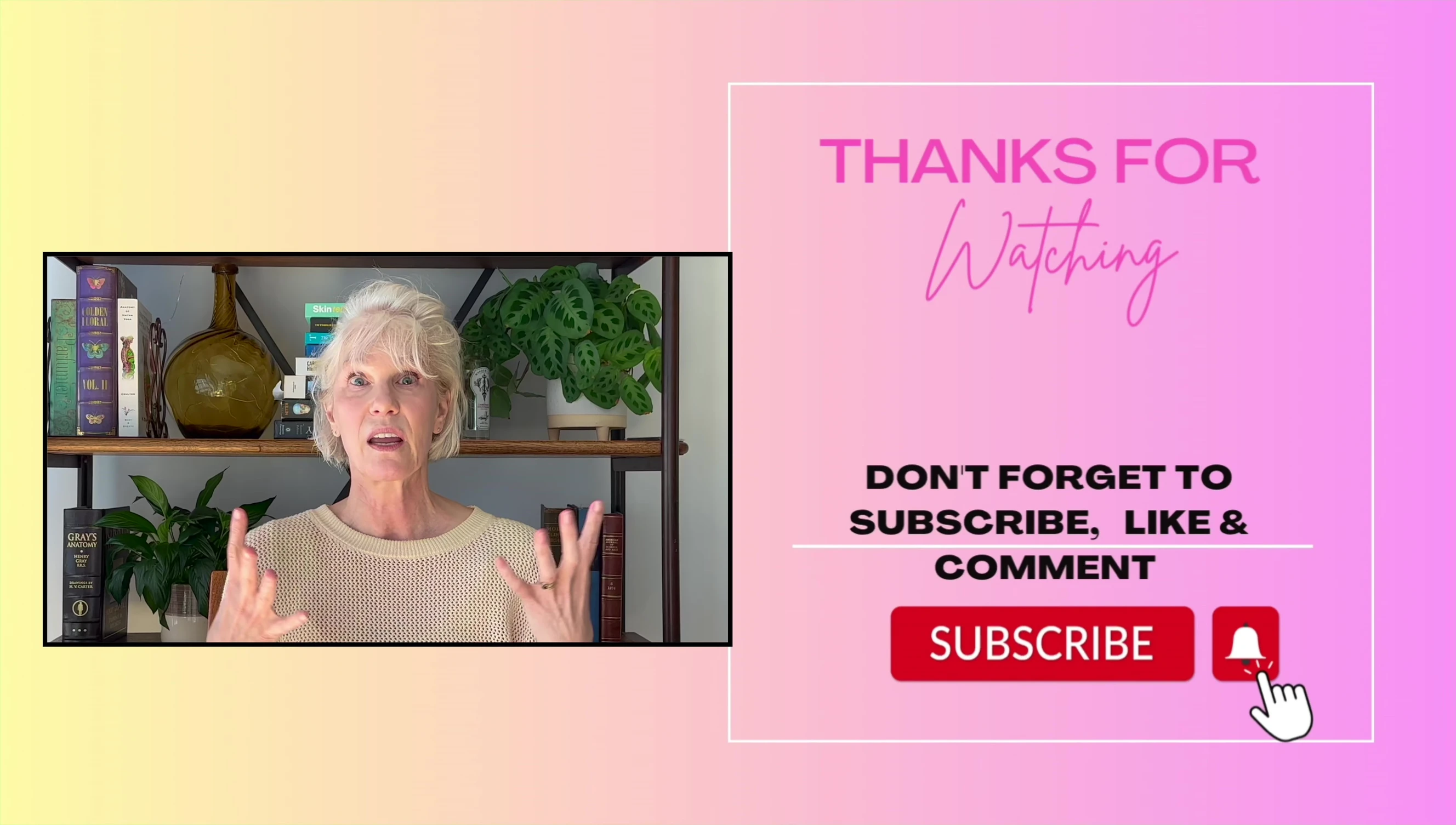 Screenshot showing the conclusion of the video.