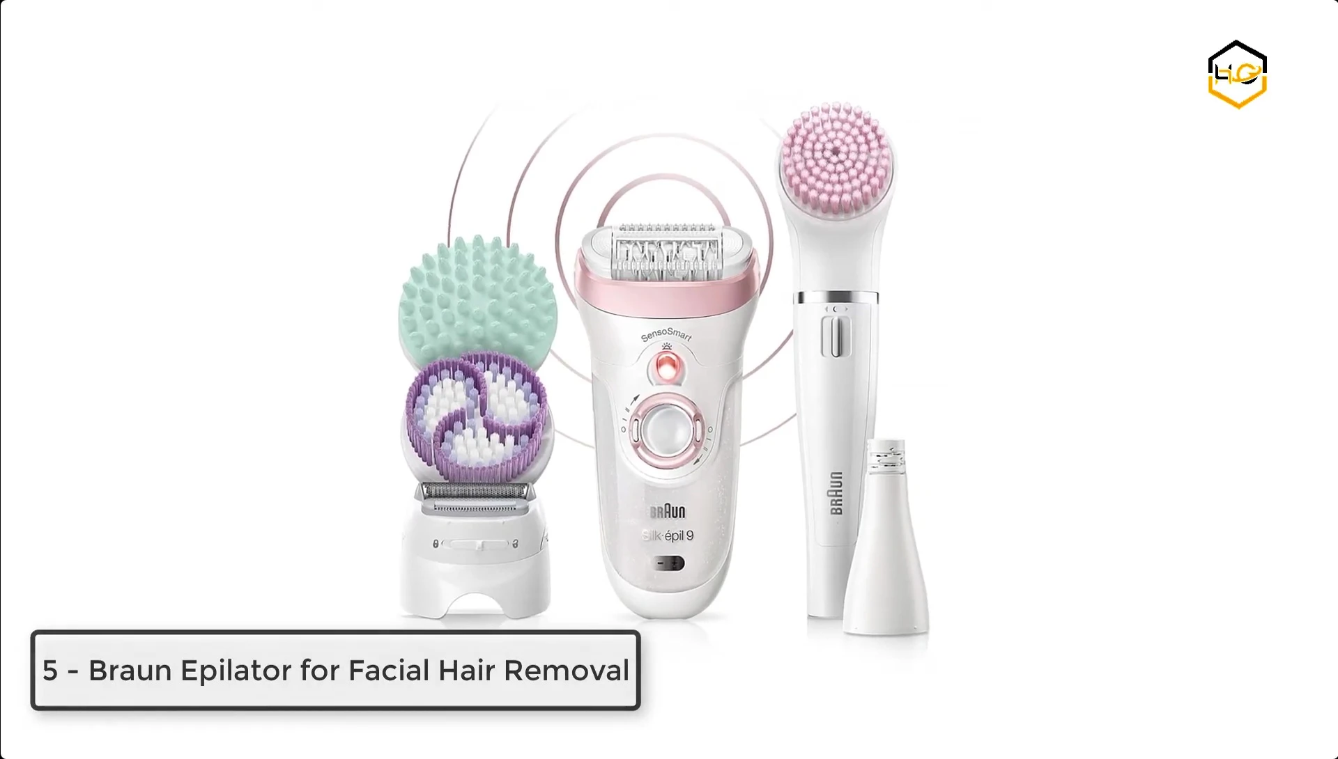 Braun epilator 7-in-1 device shown