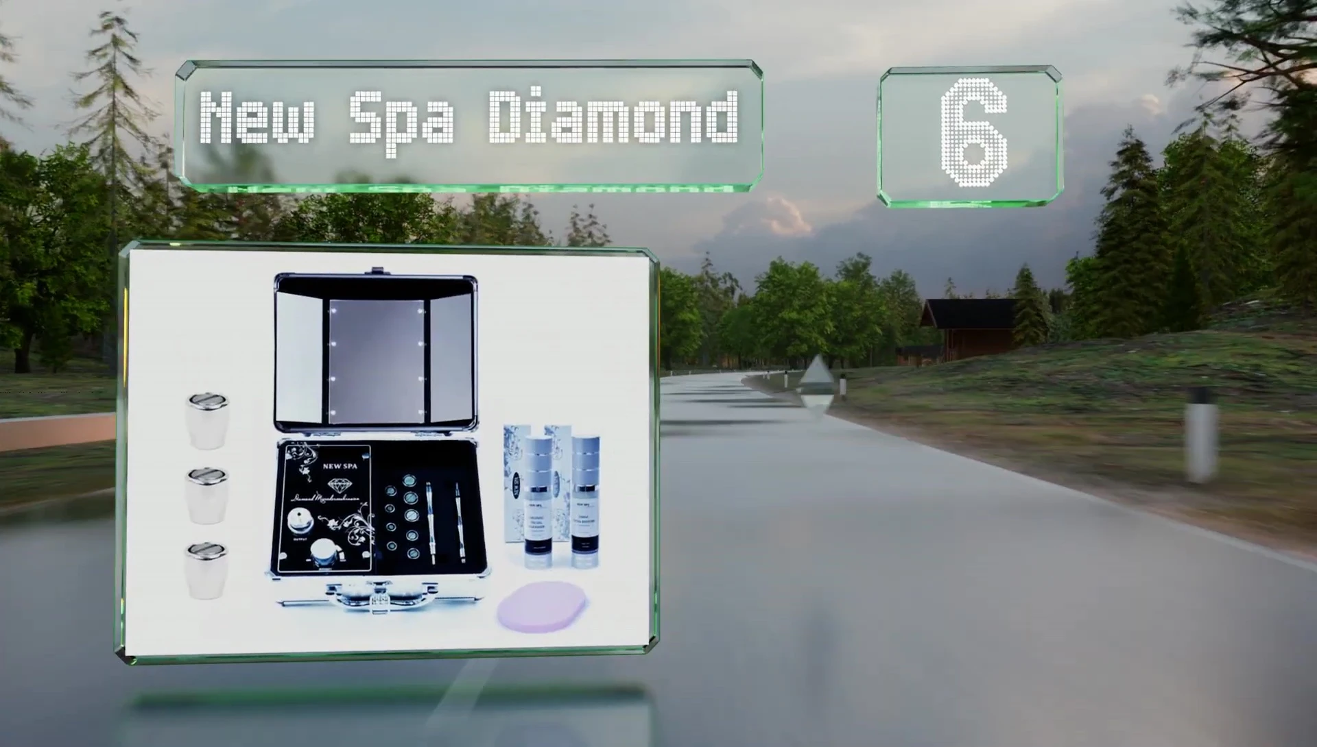 Displaying the kit's contents: precision tips, cleanser, and serum.
