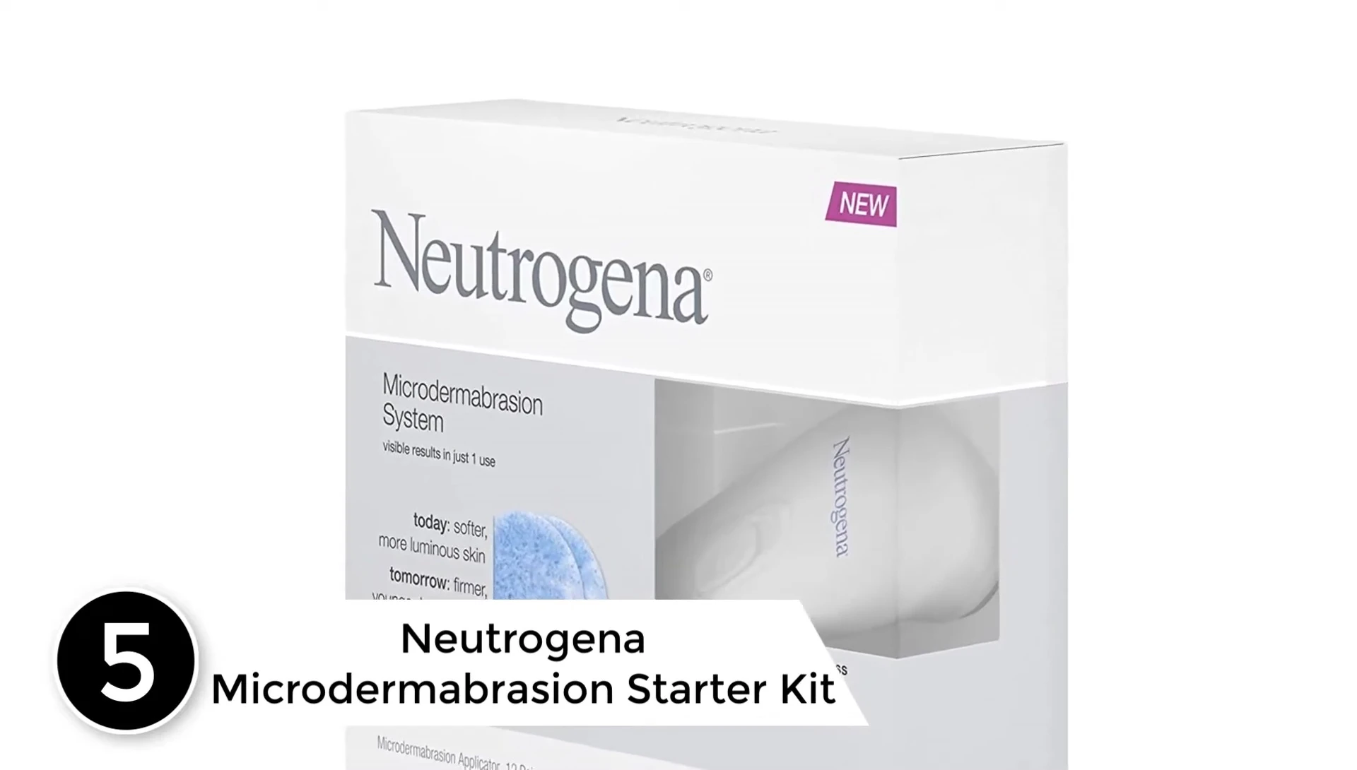 Close-up of the Neutrogena device in use