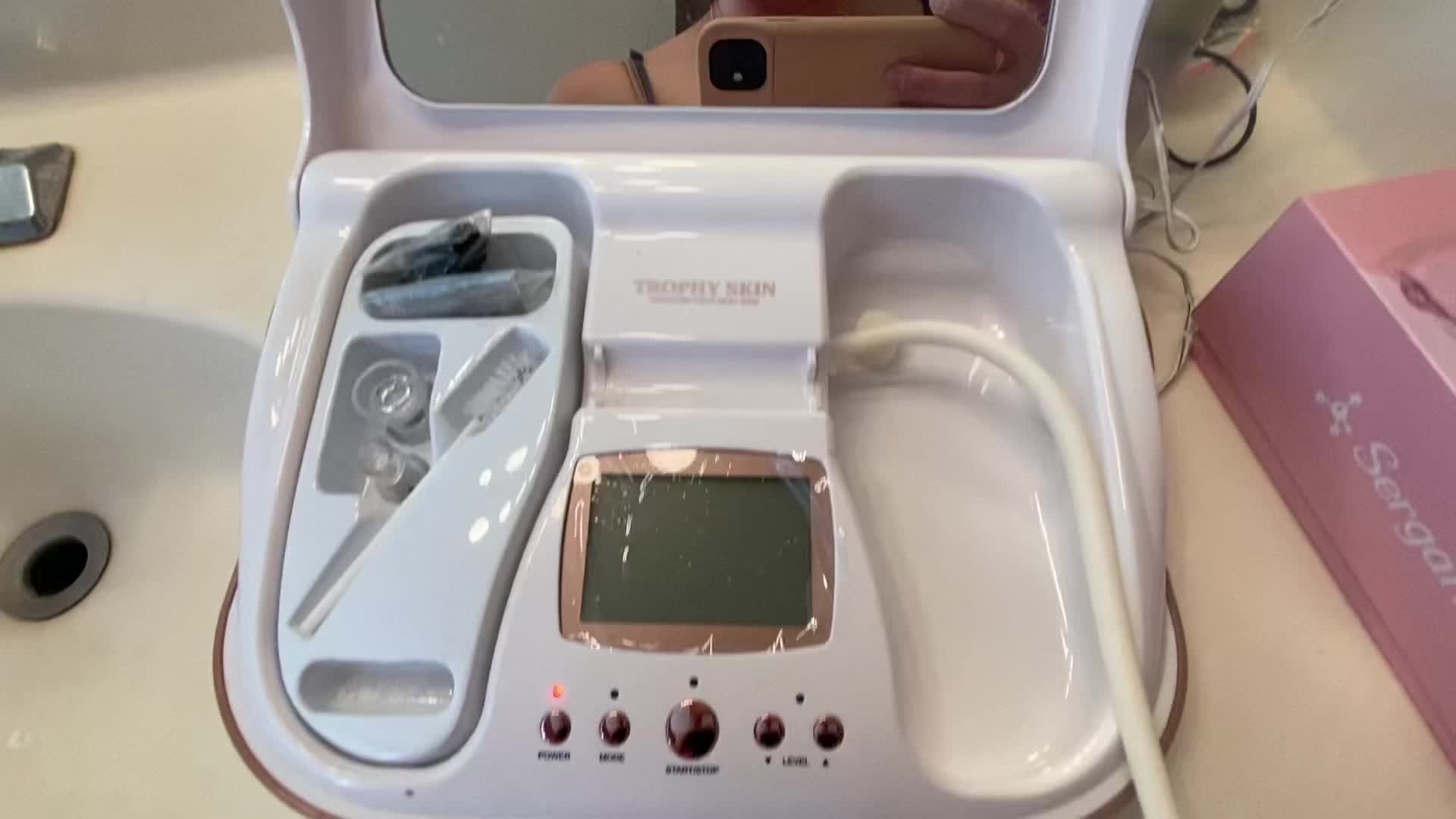 Close-up of the Trophy Skin MicrodermMD kit