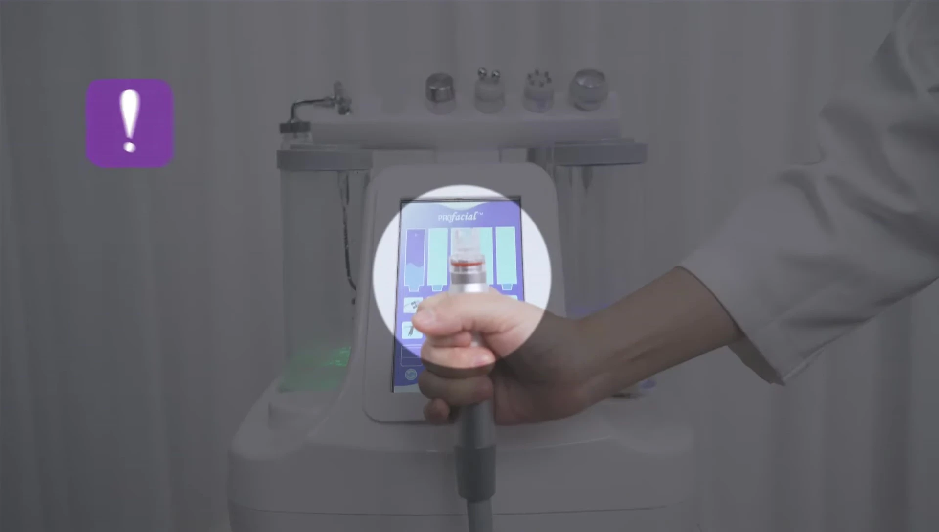 Performing the hydrofacial treatment
