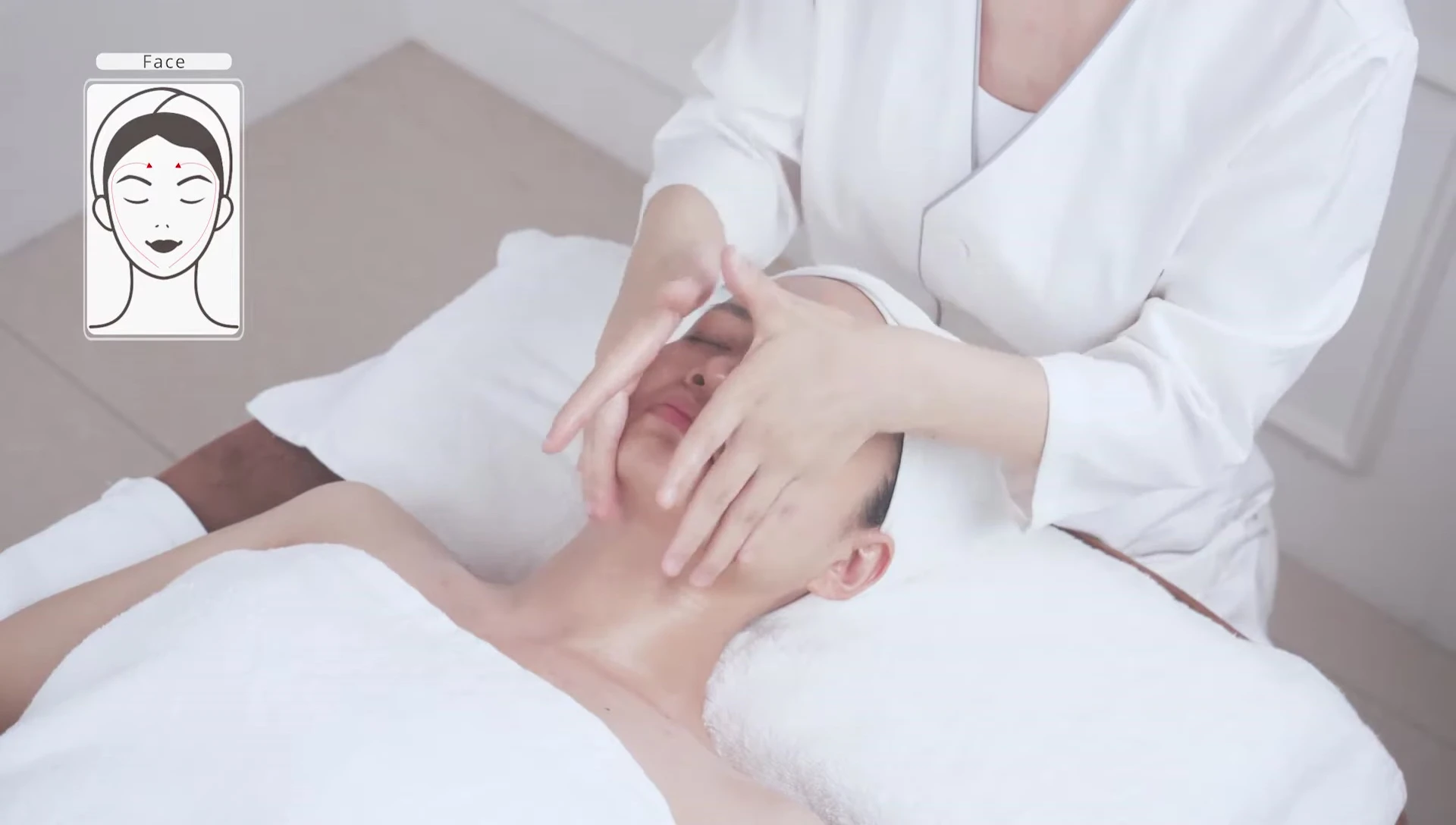 Pushing acupressure points