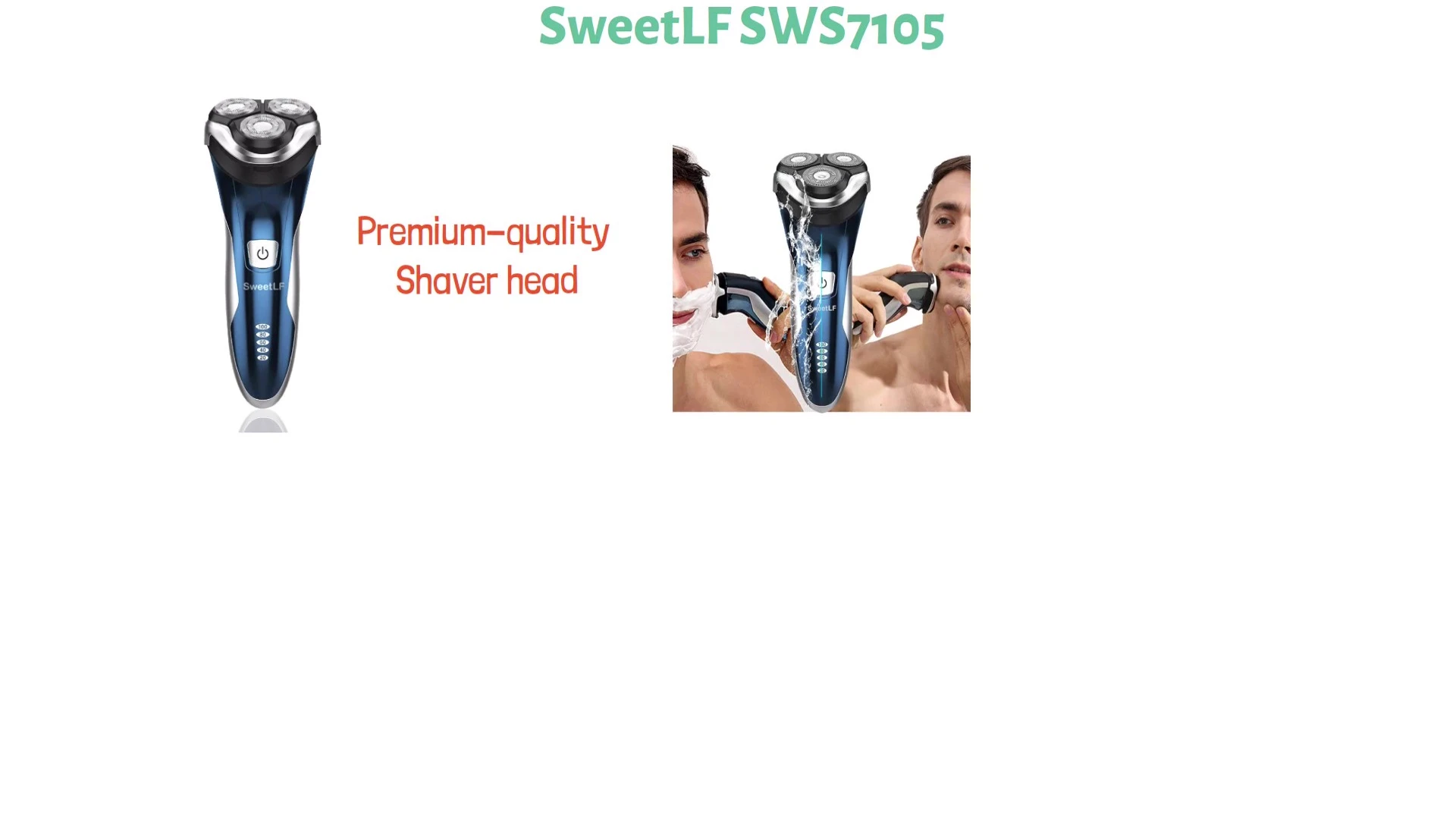Sweet LF shaver heads demonstrating flexibility